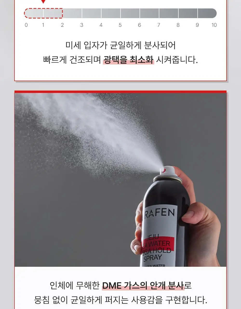 [강력고정]그라펜 제주해수 메가홀드 가스스프레이 100ml/250ml 상세페이지 12
